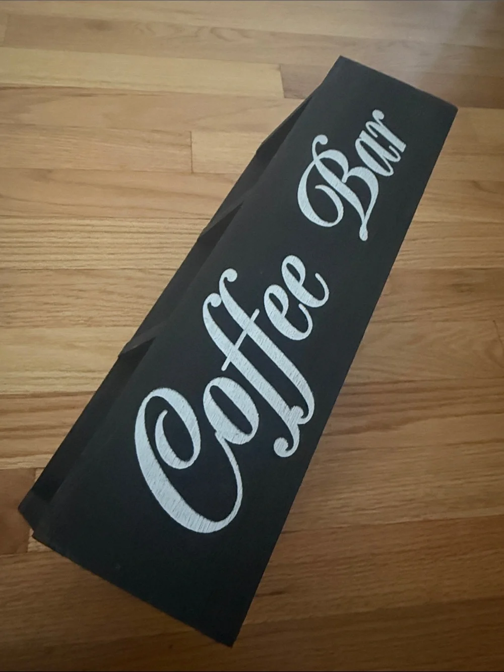 Coffee Bar Wooden Organizer - Black